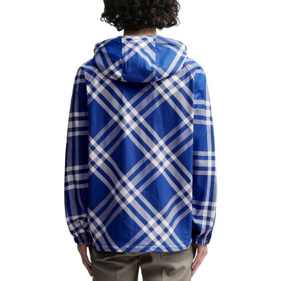 Burberry Check-Pattern Hooded Zip-Up Polyamide Jacket - 4