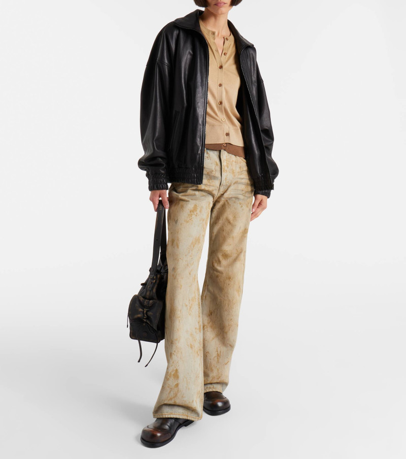Acne Studios 2021 distressed wide-leg jeans outlook