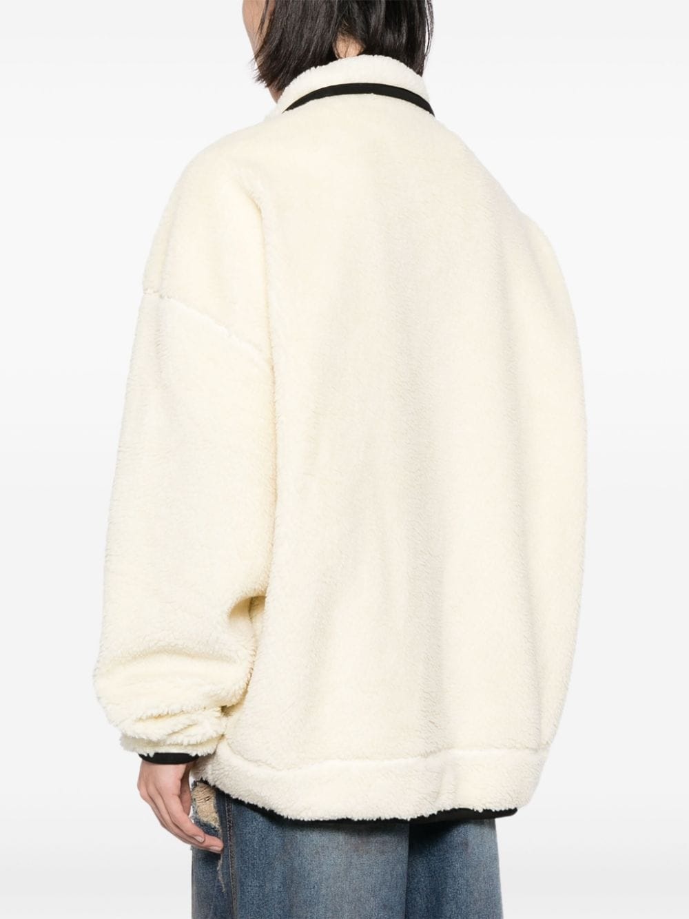 oversized fleece jacket - 4