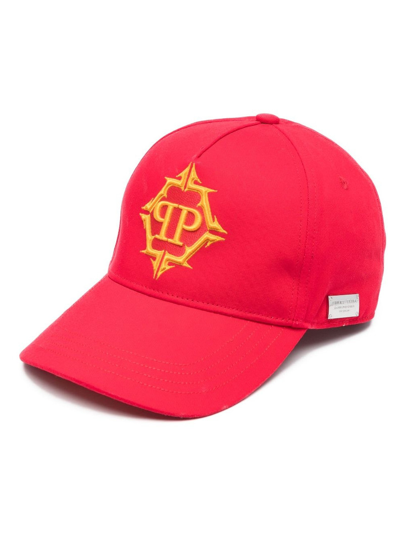 Hexagon logo-embroidered baseball cap 1
