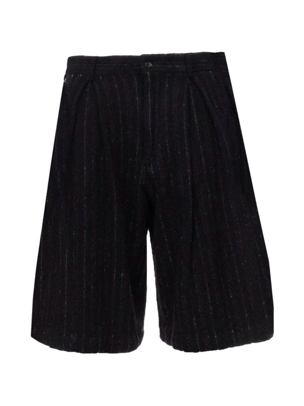 pinstripe pleated shorts - 1