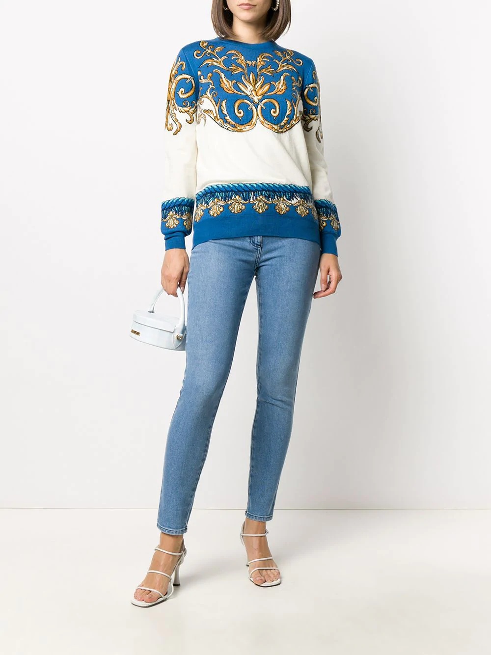 baroque-pattern jumper - 2