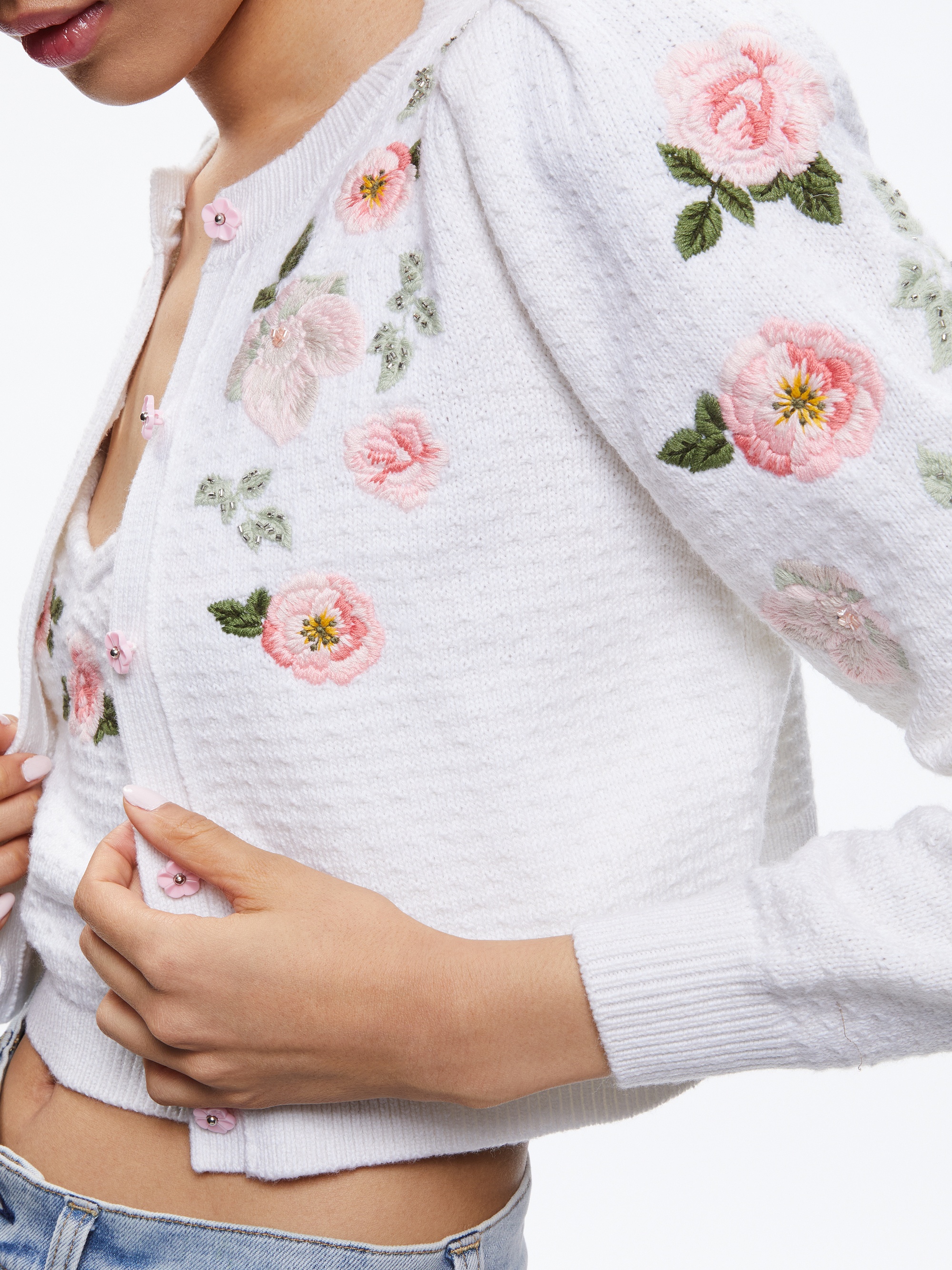 KITTY EMBROIDERED CARDIGAN - 5