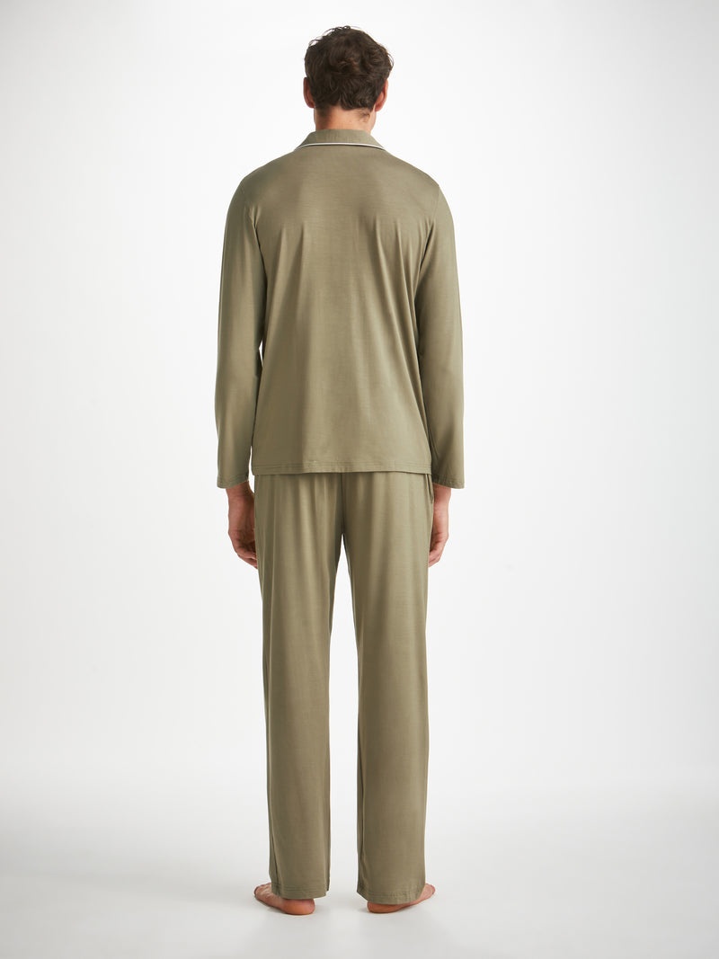 Men's Pyjamas Basel Micro Modal Stretch Khaki - 4