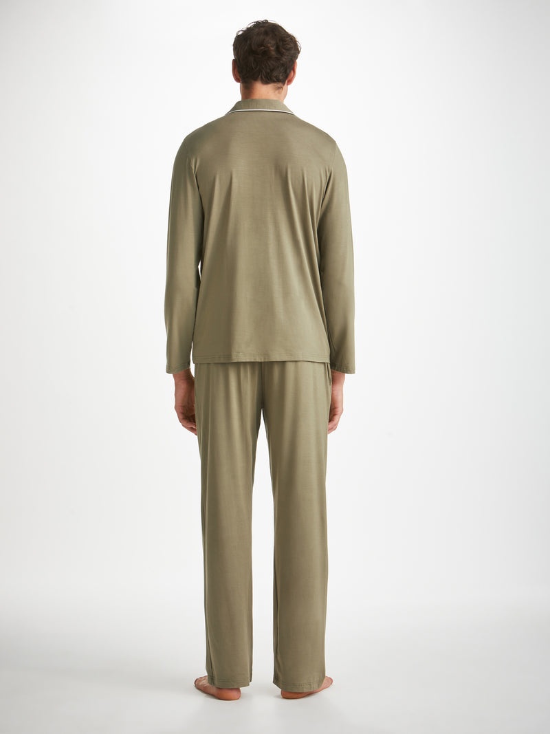 Men's Pajamas Basel Micro Modal Stretch Khaki - 4