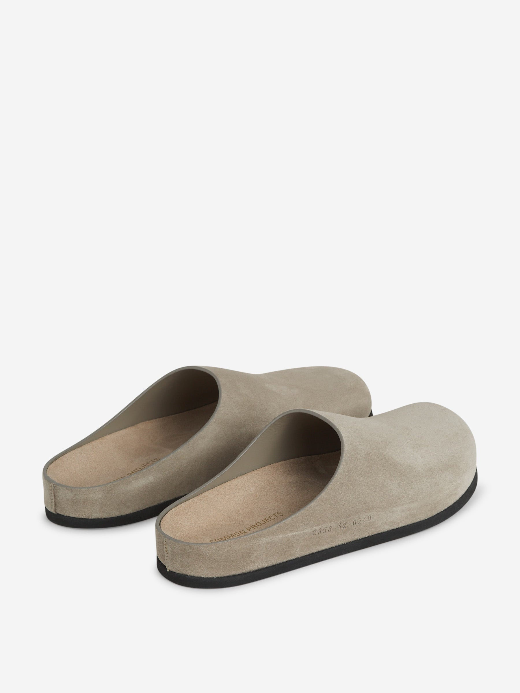 Common Projects SUEDE LEATHER CLOGS | REVERSIBLE
