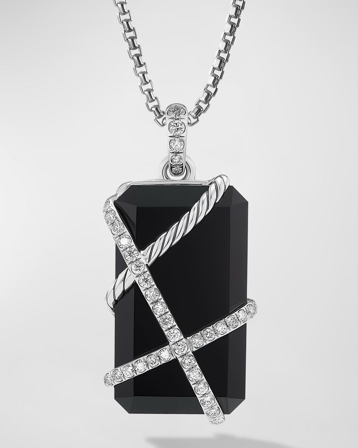 32mm Cable Wrap Pendant in Silver - 1