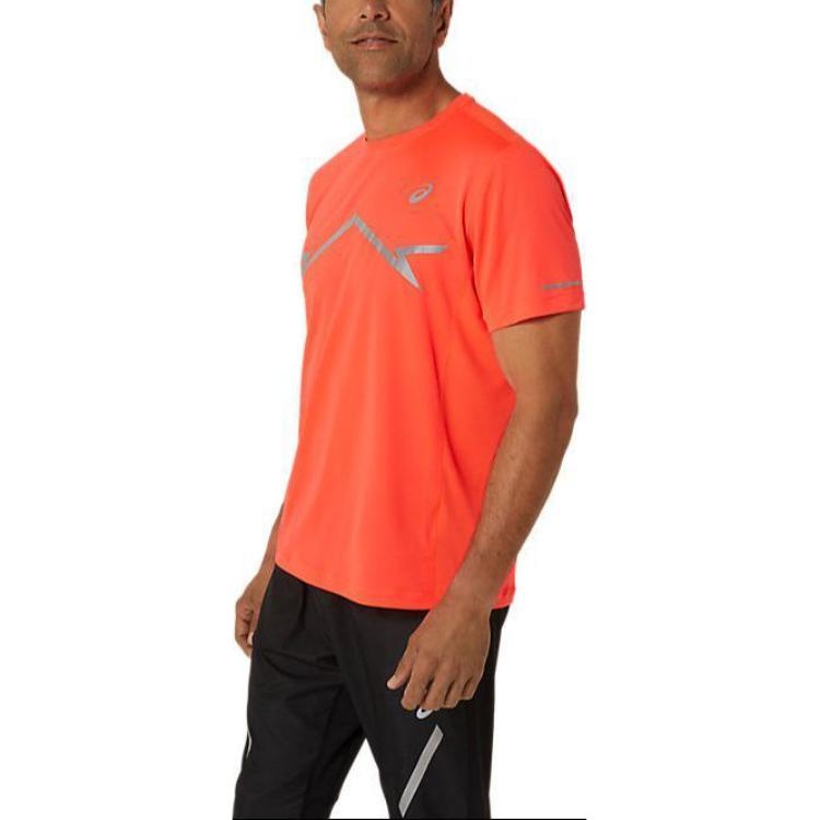 ASICS Lite-Show Short Sleeve Logo Tee 'Orange' 2011D026-600 - 4