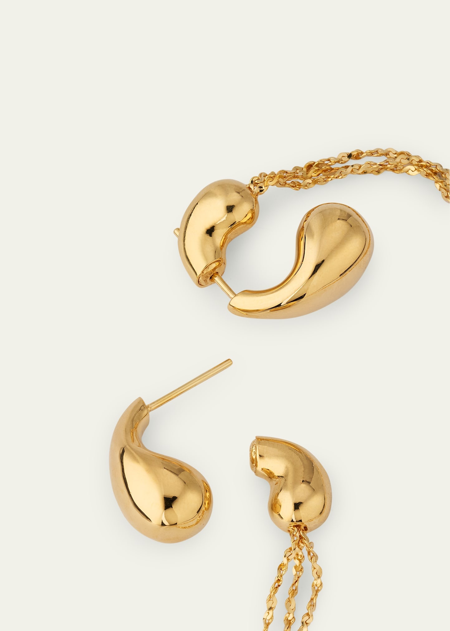 Mini Drop Chain Earrings - 4