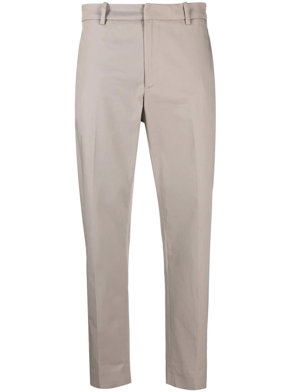 logo-patch straight-leg trousers - 1