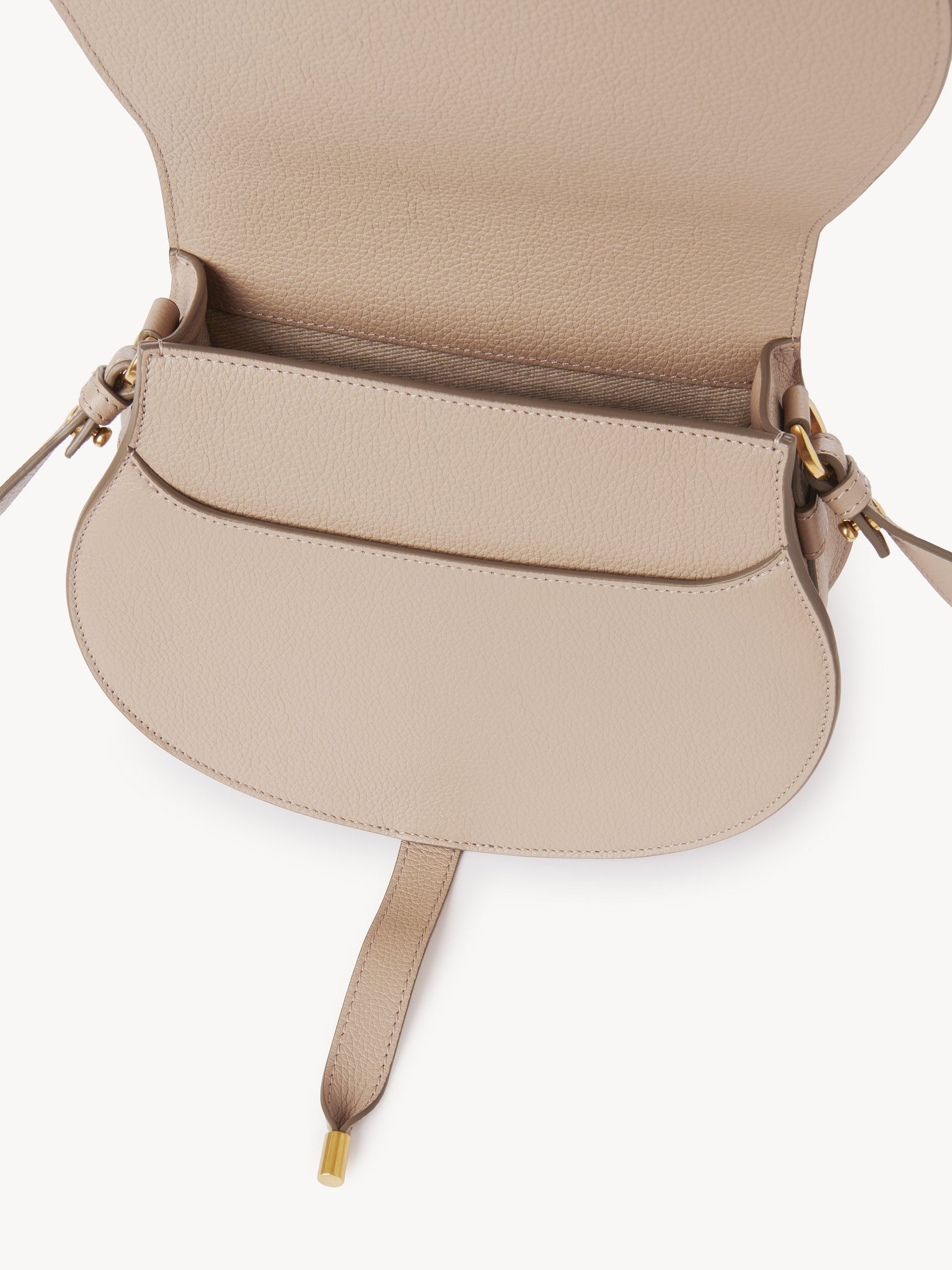 MARCIE SADDLE BAG IN GRAINED LEATHER - 4