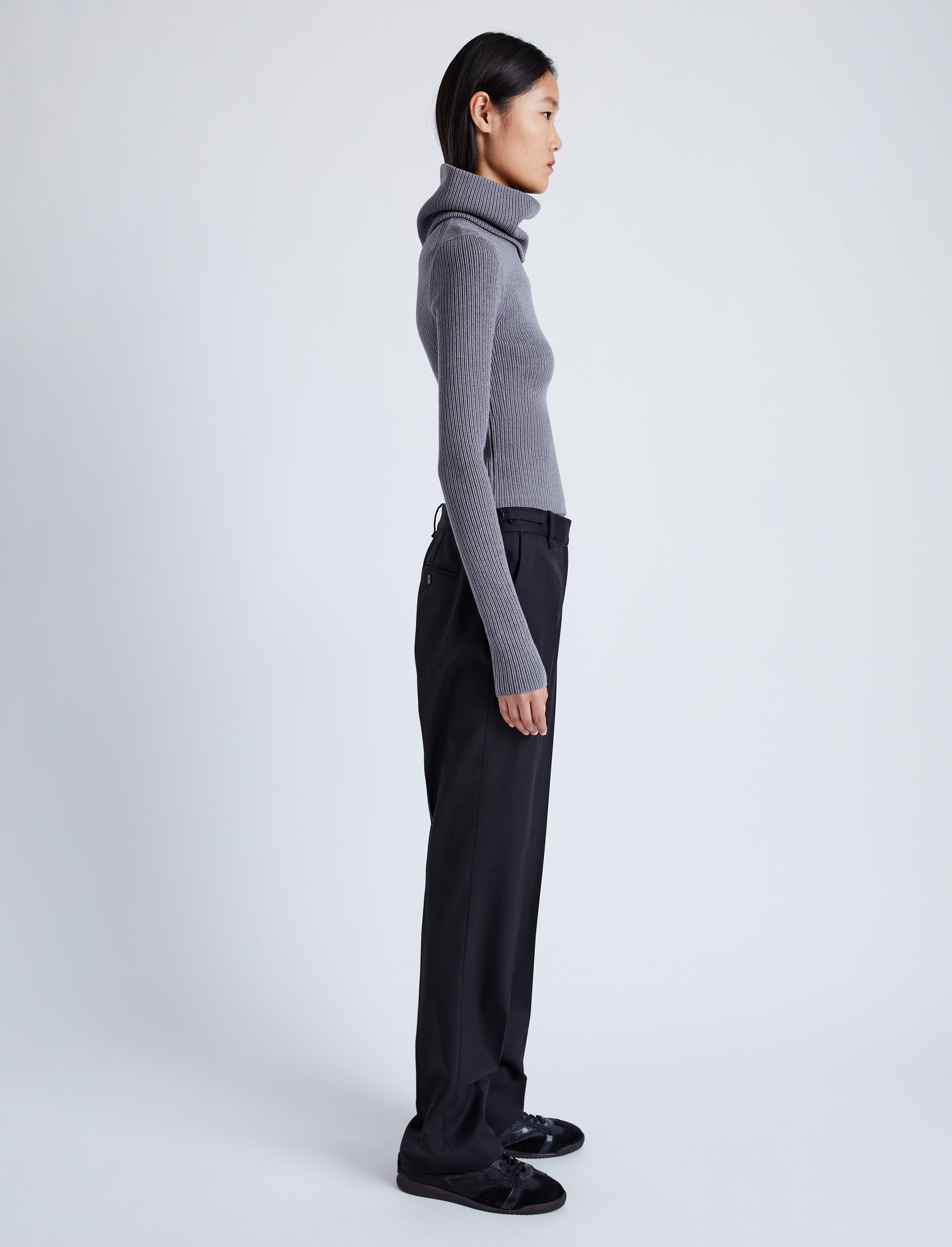 Alyssa Sweater in Midweight Viscose Rib - 4