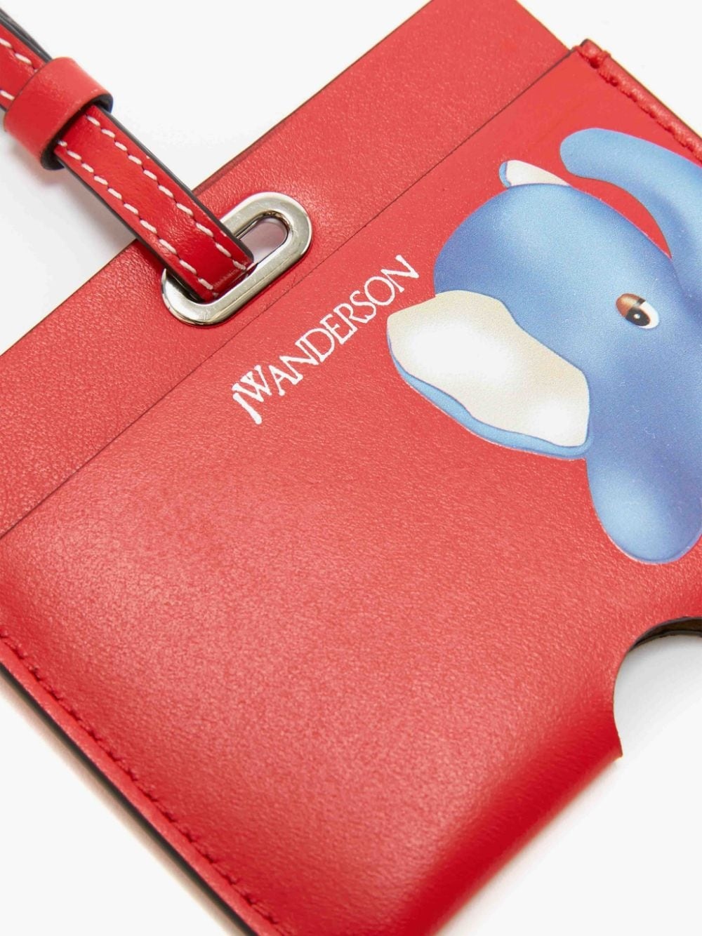 ELEPHANT PRINT CARDHOLDER WITH STRAP - 4