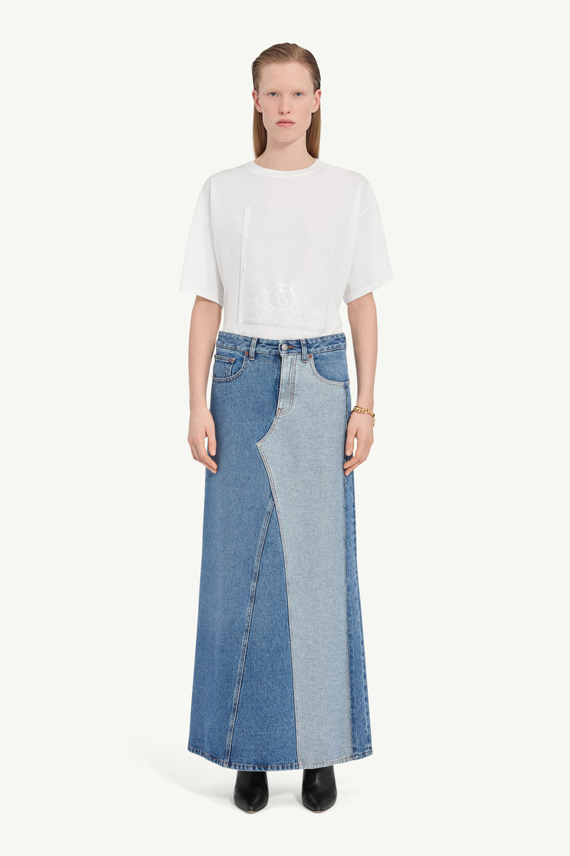 MM6 Maison Margiela Denim maxi skirt outlook