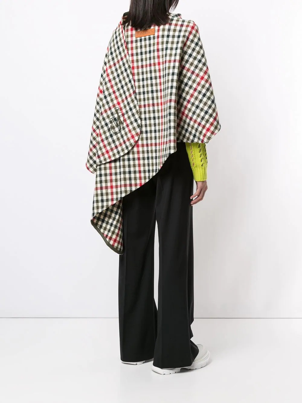 oversized gingham scarf - 4