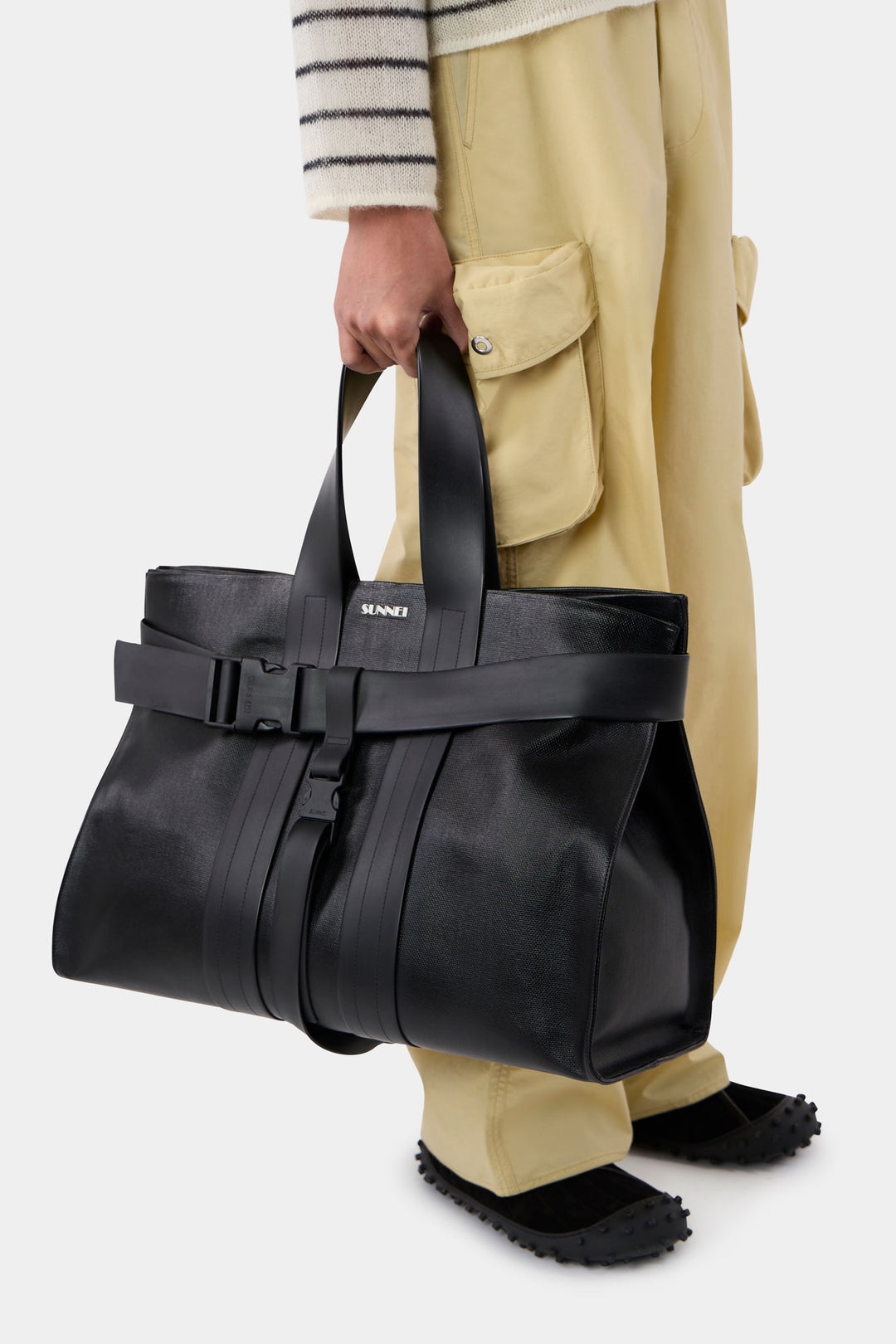 PARALLELEPIPEDO MESSENGER BAG / charcoal - 3