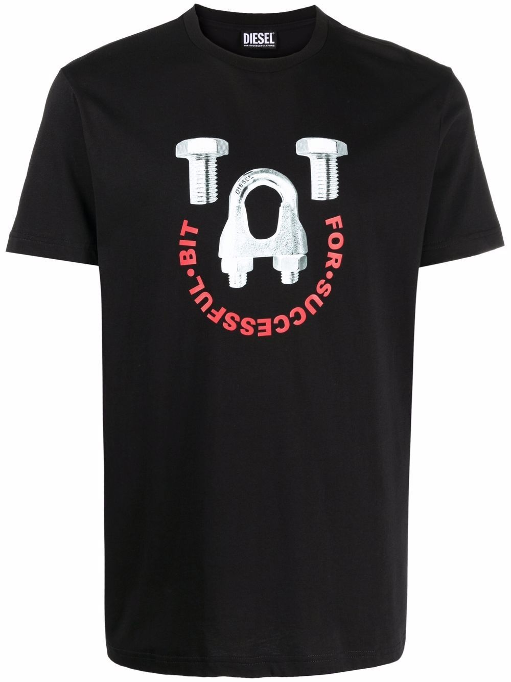 hardware print T-shirt - 1