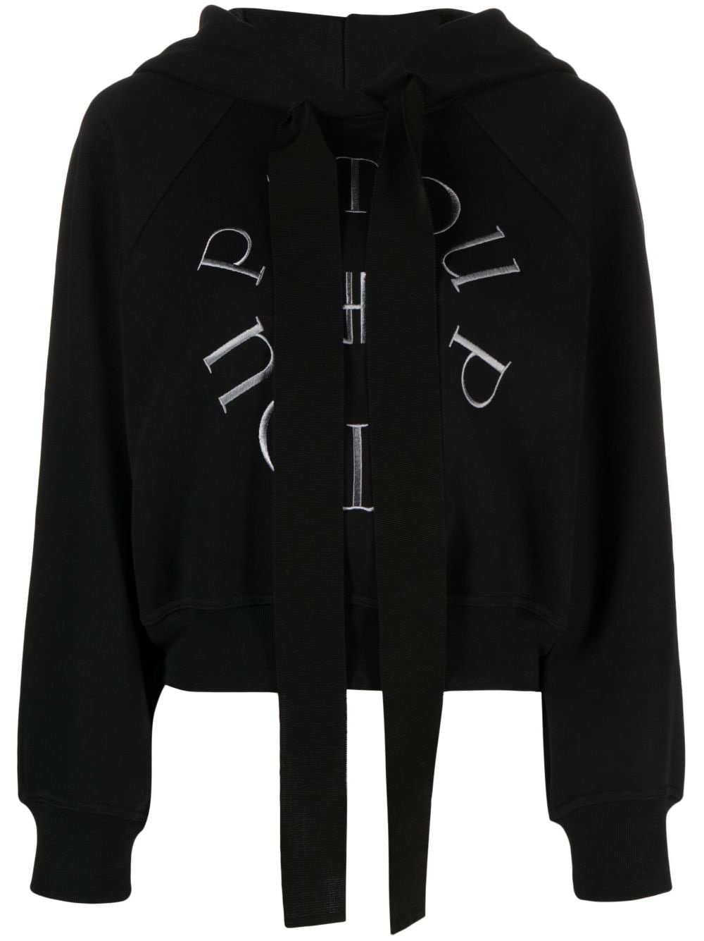 Medallion cotton hoodie - 1