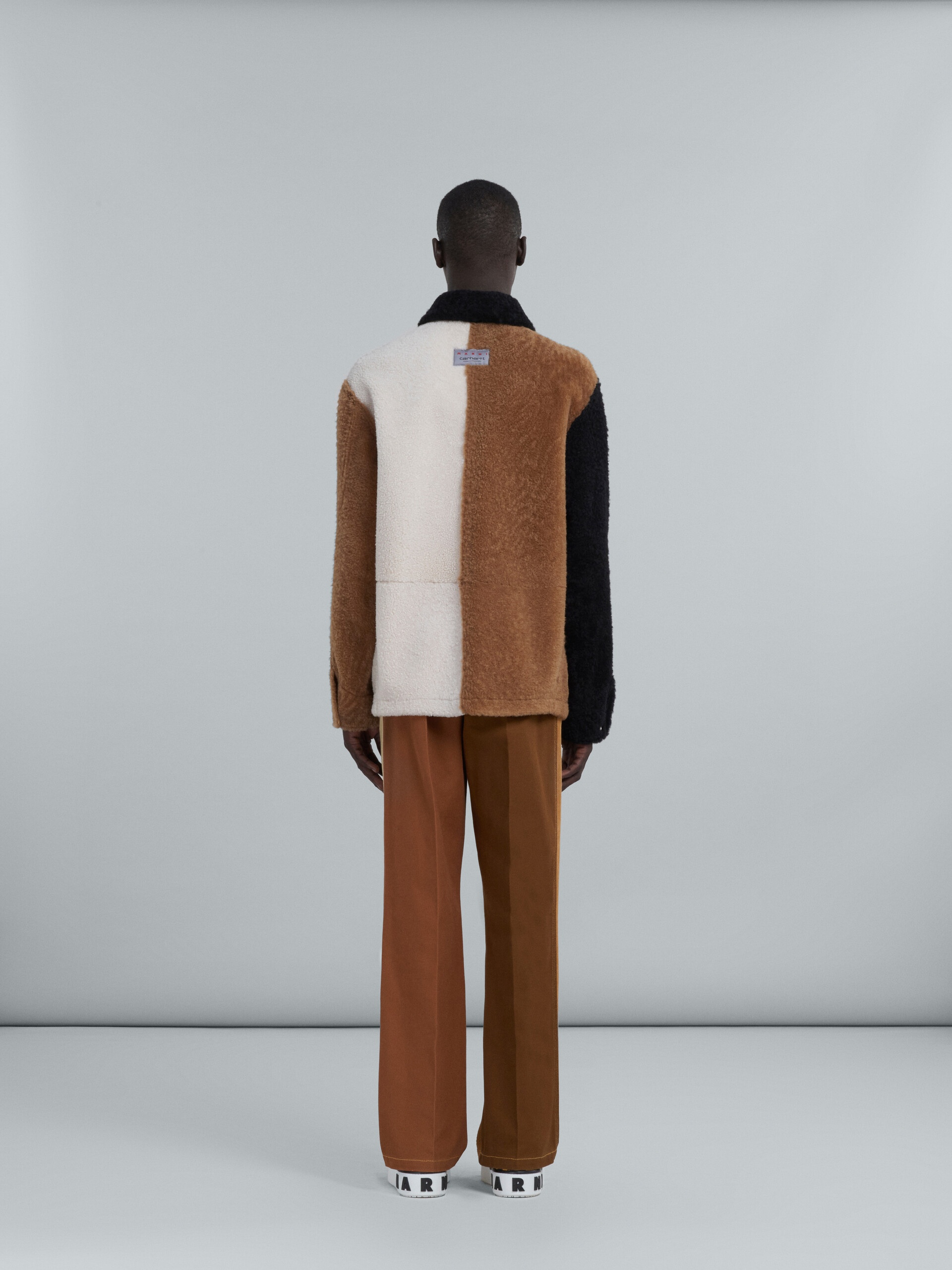 MARNI X CARHARTT WIP - SHEARLING REVERSIBLE JACKET - 3
