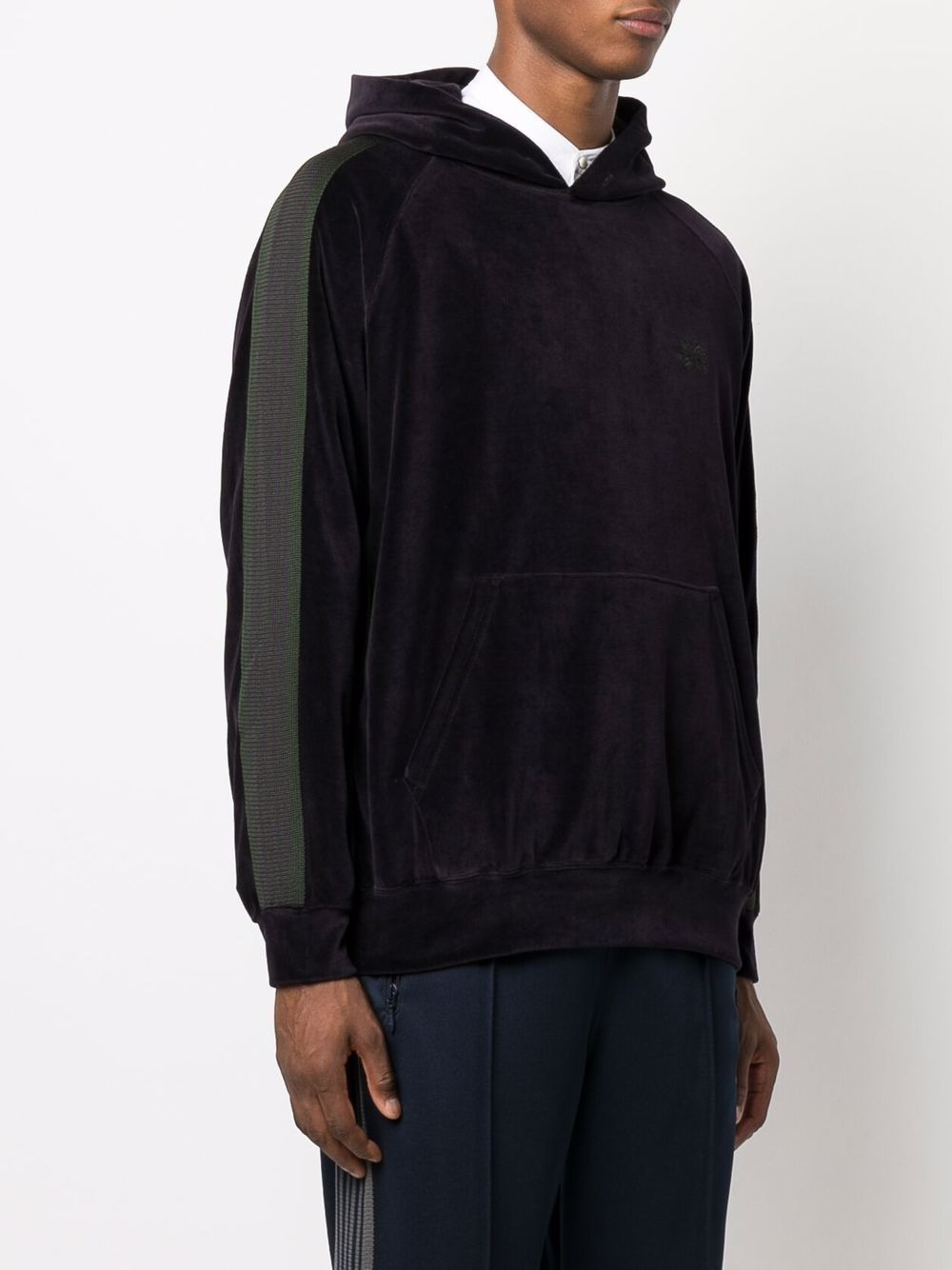 logo embroidered hoodie - 3