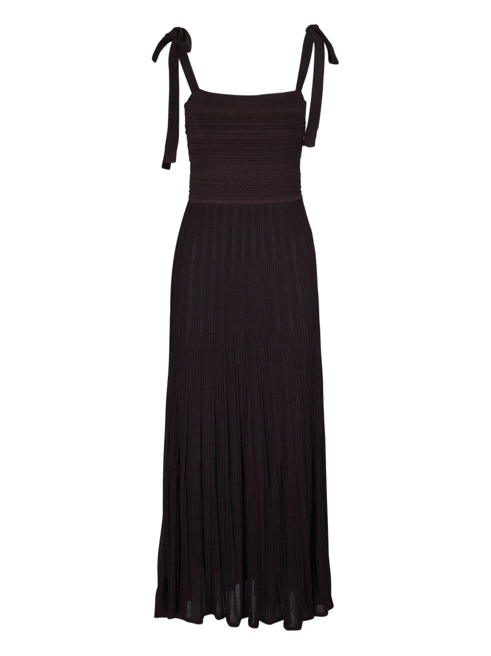 plissé maxi dress - 1