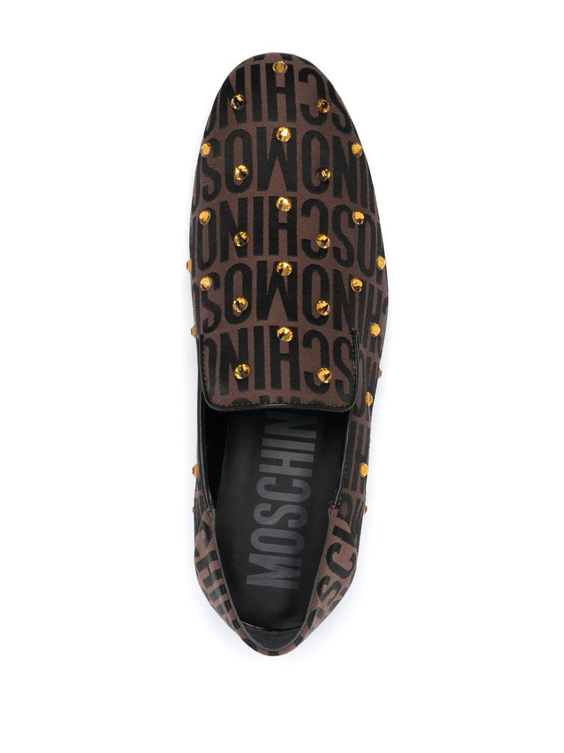 crystal-embellished jacquard loafers 4