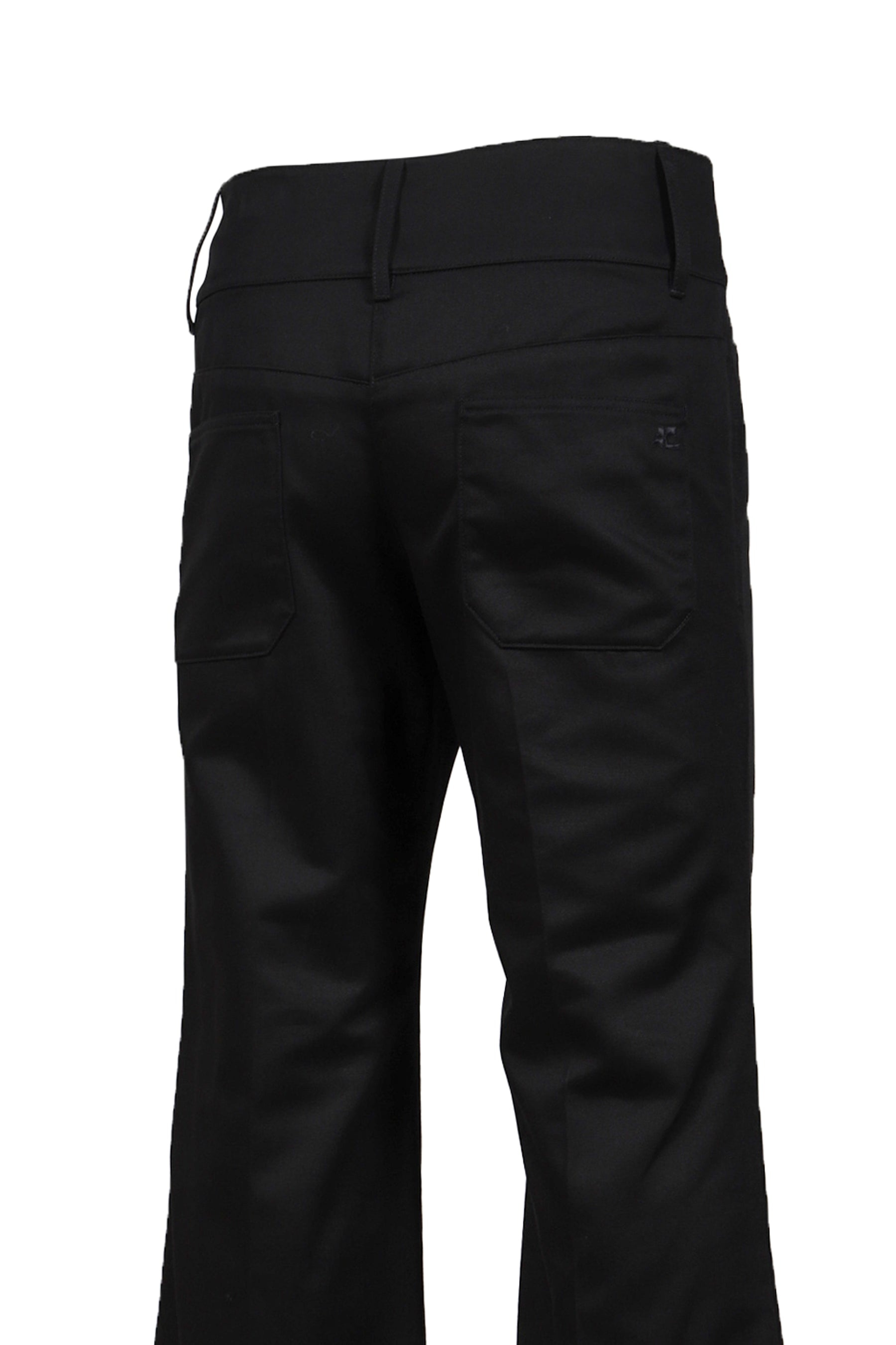 PANTALON BELTED POLYCOTTON / BLK - 5