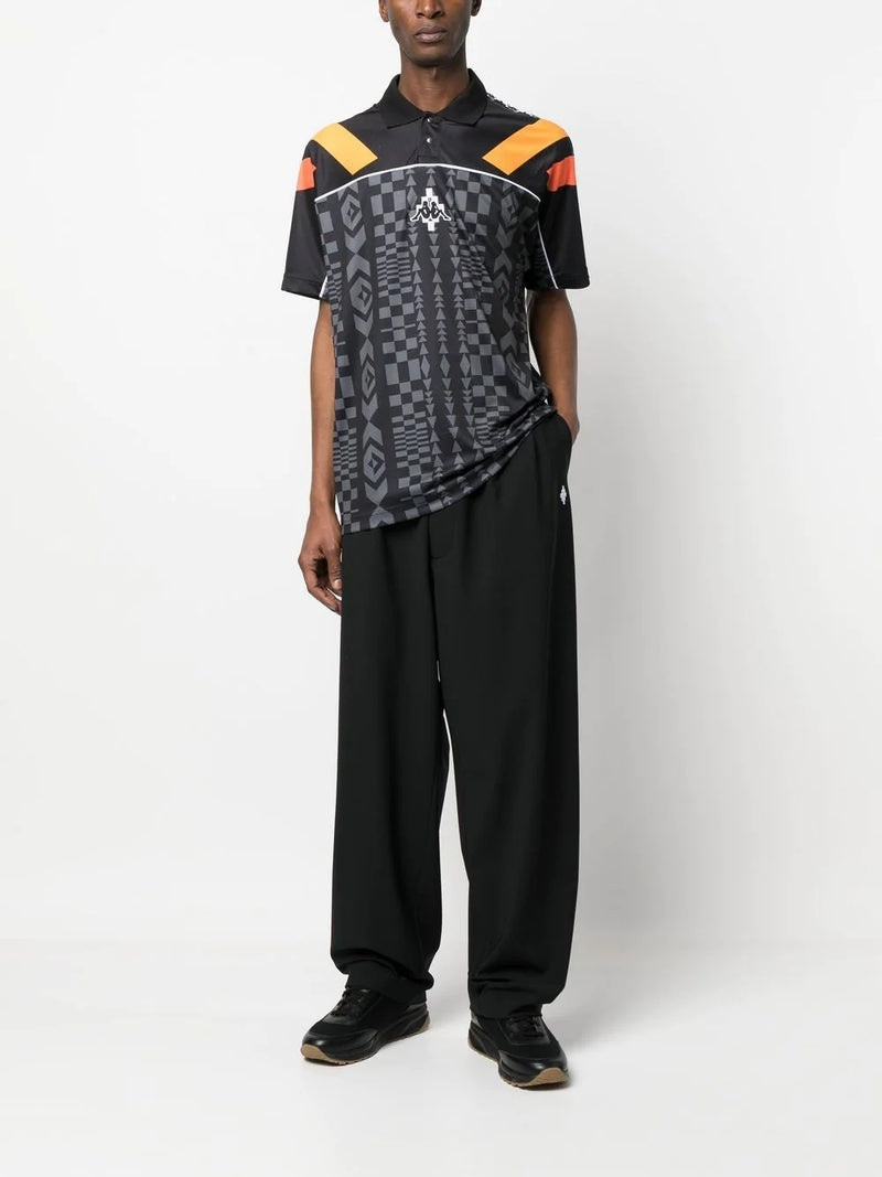 Marcelo Burlon County Of Milan MARCELO BURLON COUNTY OF MILAN  Aop Folk Kappa Soccer Polo Black Dark Grey outlook