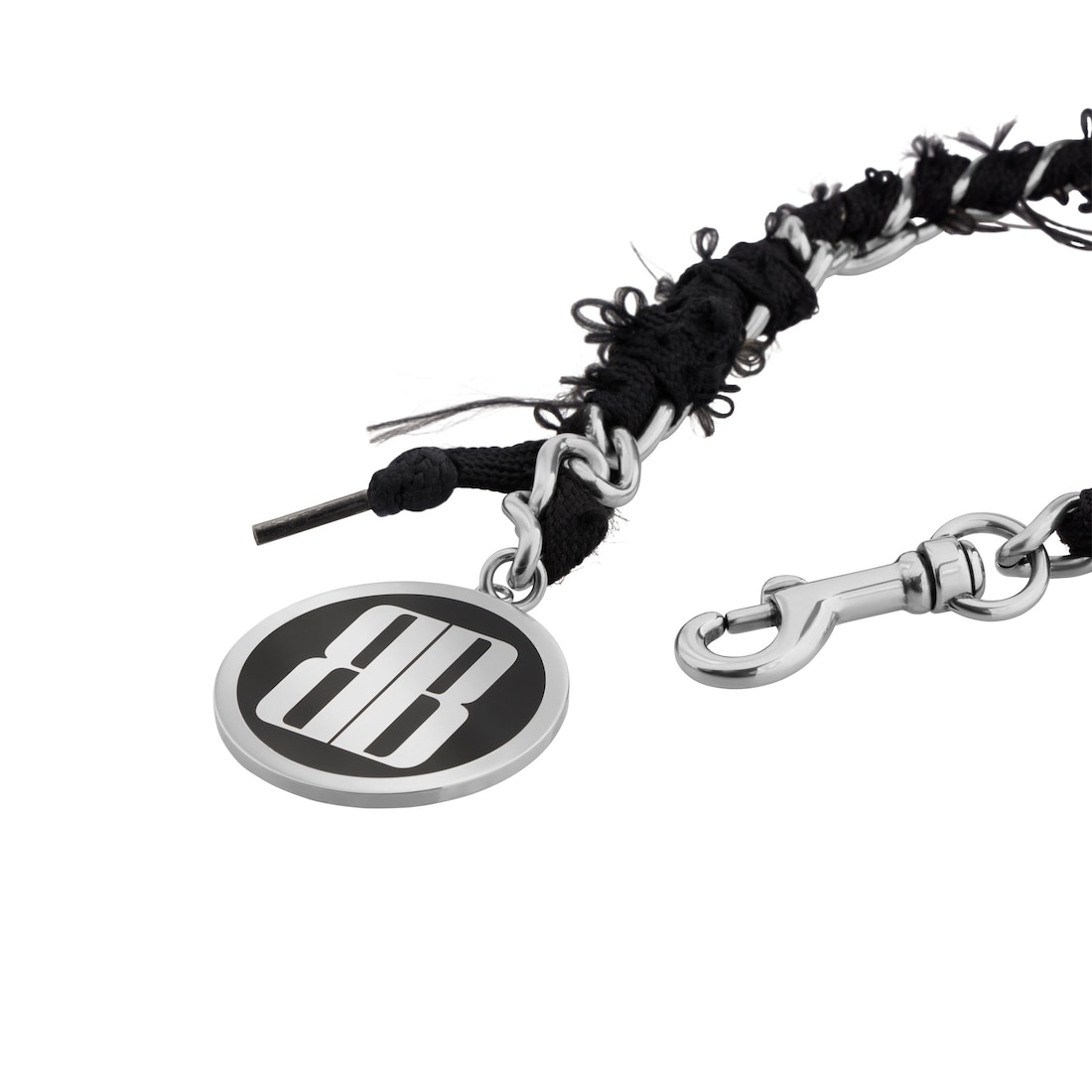 Women's Nano Lace Choker in Antique Silver/black - 3