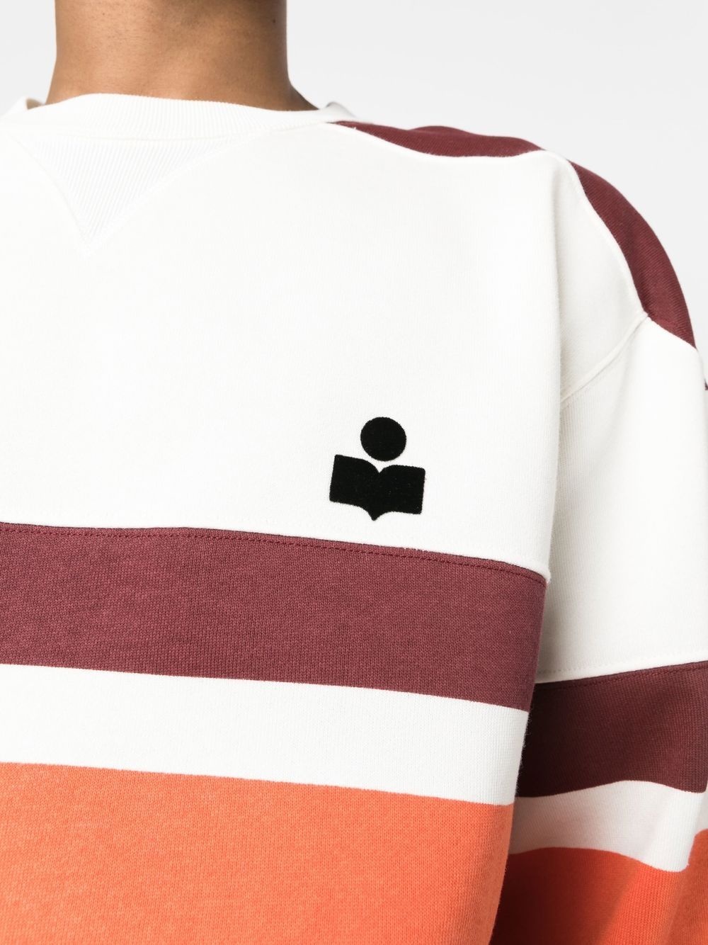 Isabel Marant Meyoan logo-print striped sweatshirt