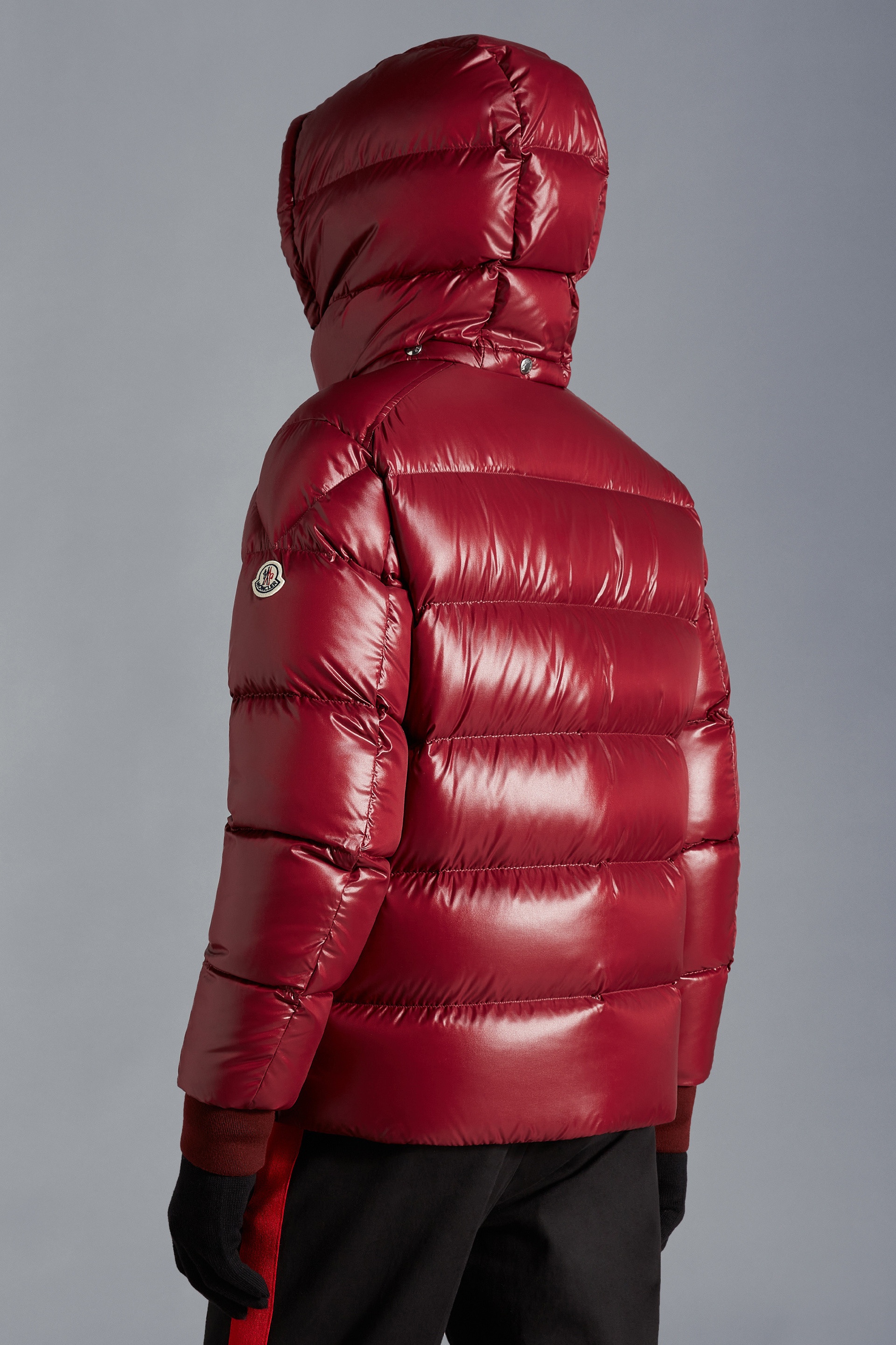 Burgundy moncler coat online