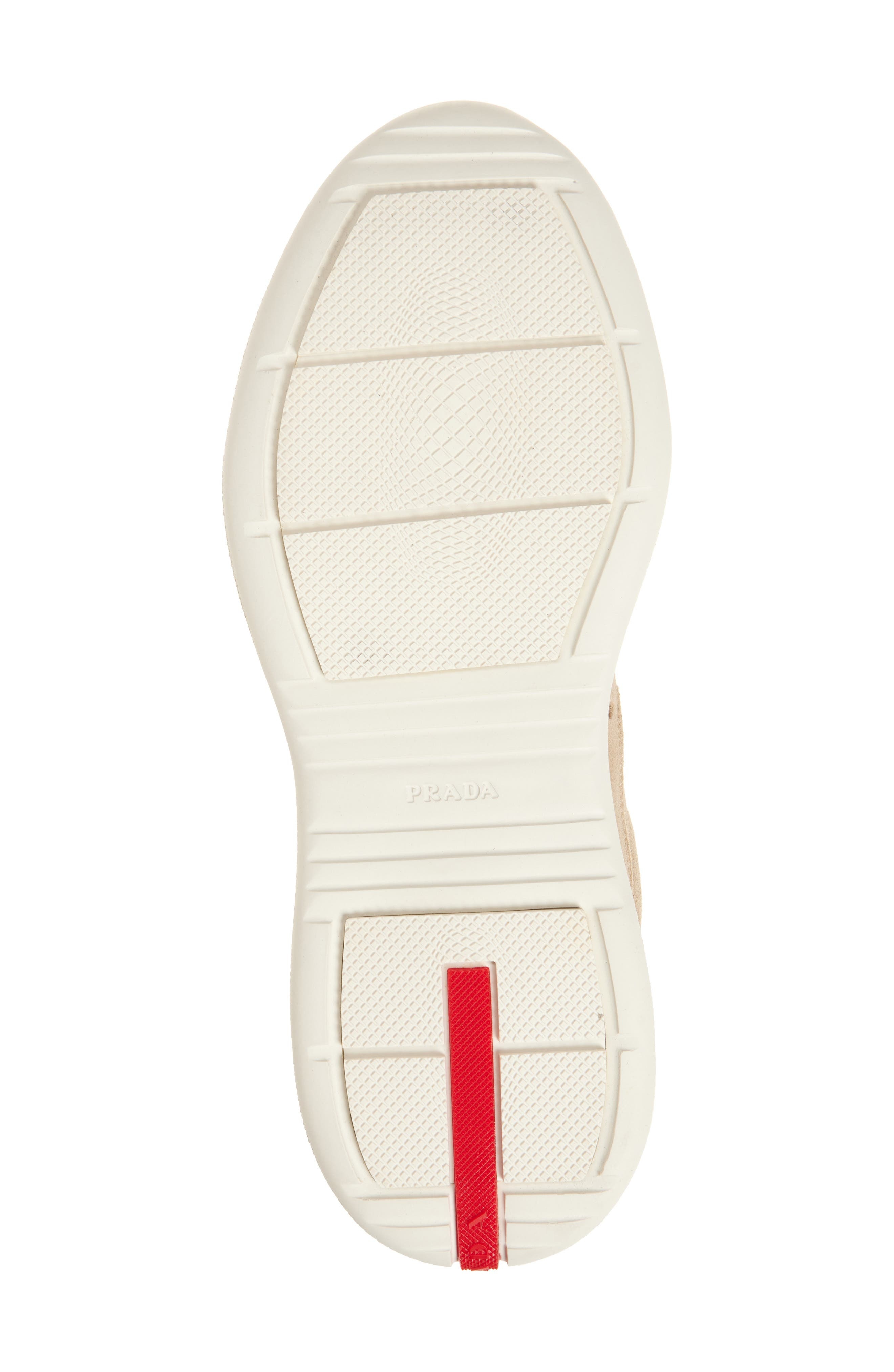 Prada America's Cup Suede Sneaker in Ecru at Nordstrom - 6