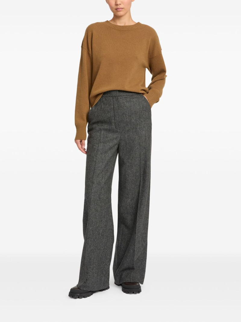 Yves Salomon flannel tailored trousers outlook