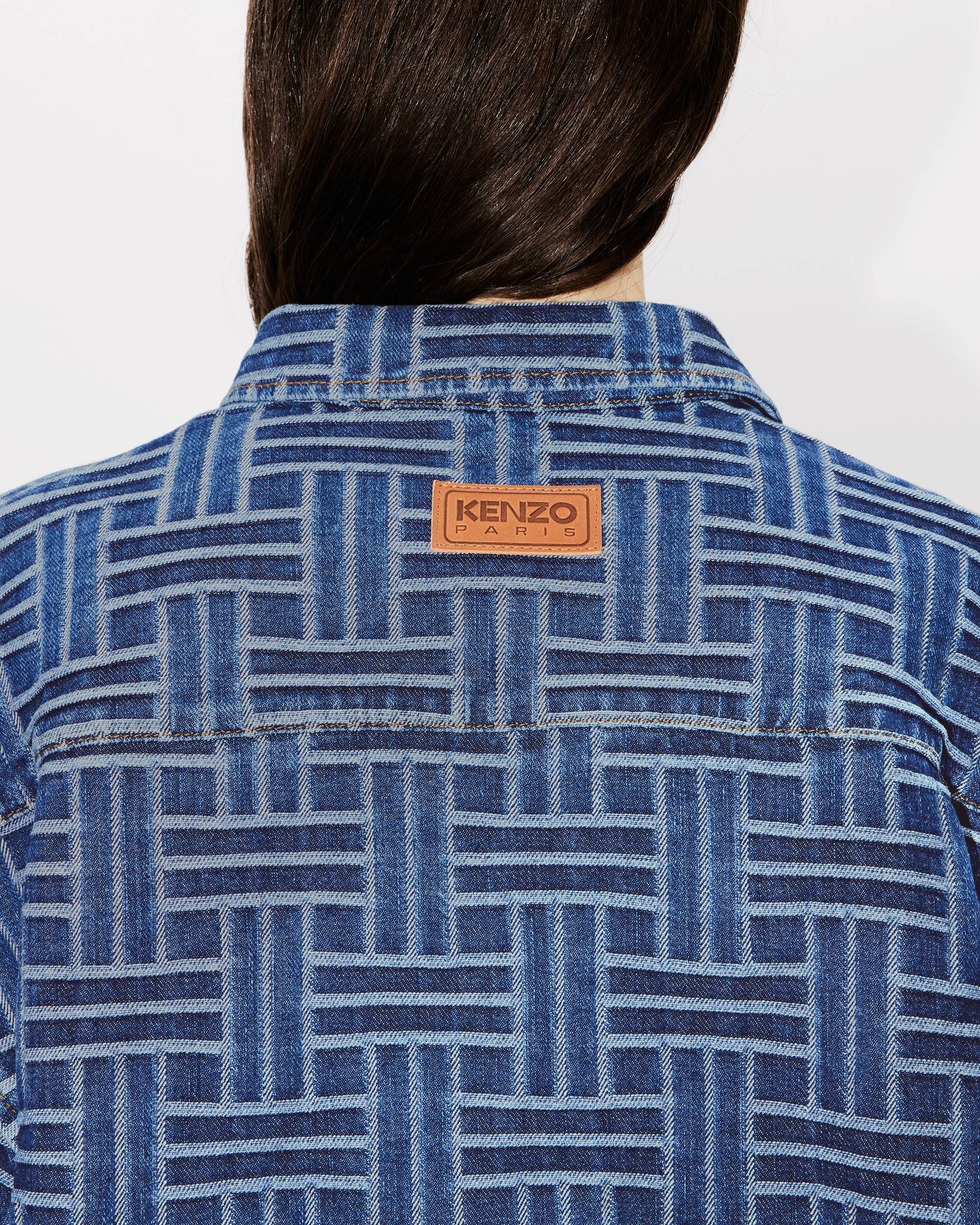 'KENZO Weave' loose shirt in japanese denim - 8