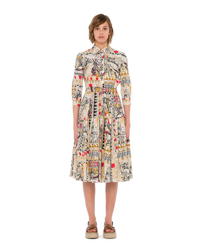 Prada Stretch cotton poplin dress outlook