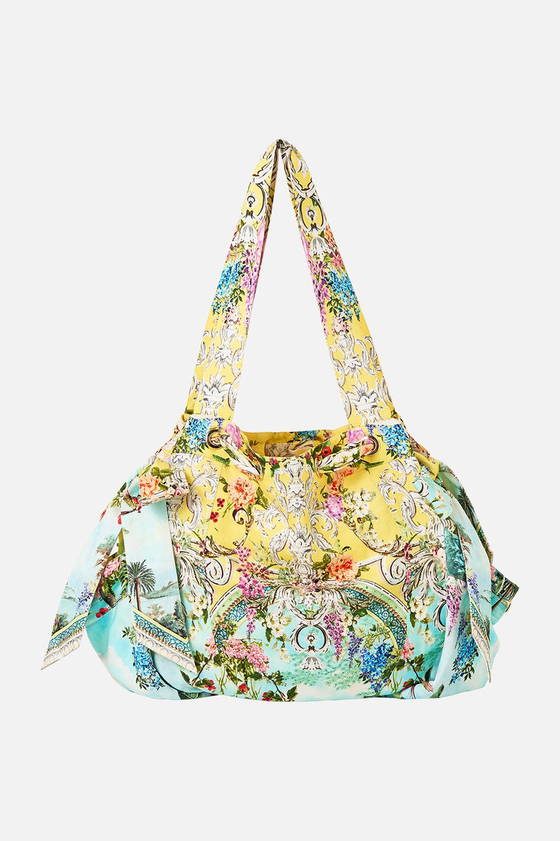 DRAWSTRING BOW BEACH BAG 1