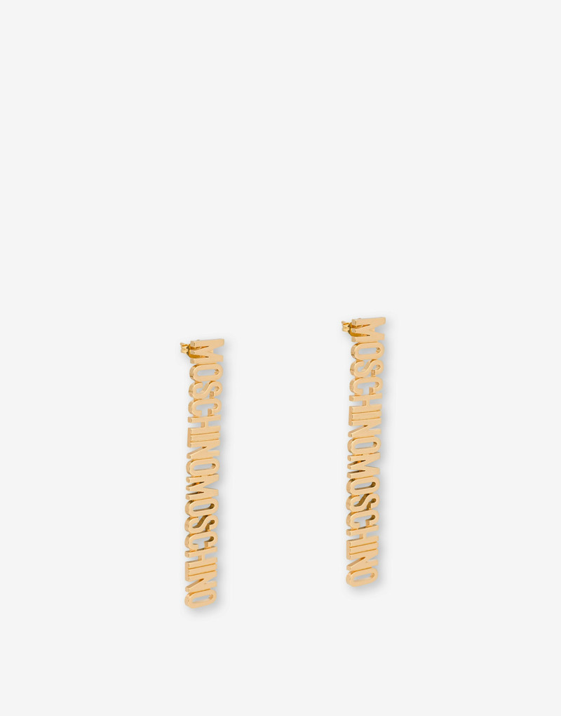 Moschino LETTERING LOGO EARRINGS outlook