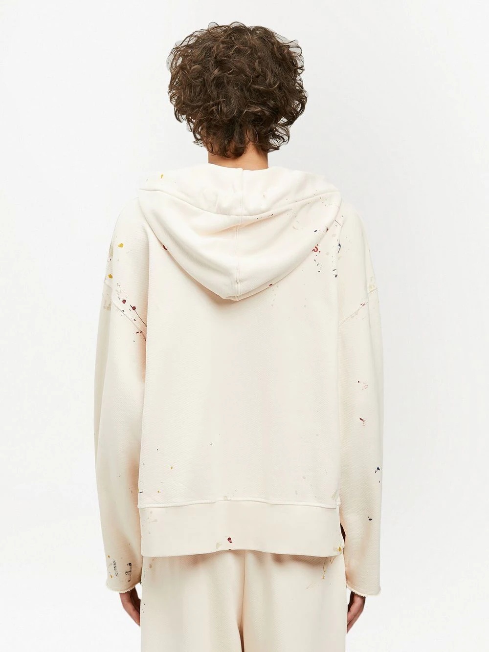 Palm paint splatter print hoodie - 4