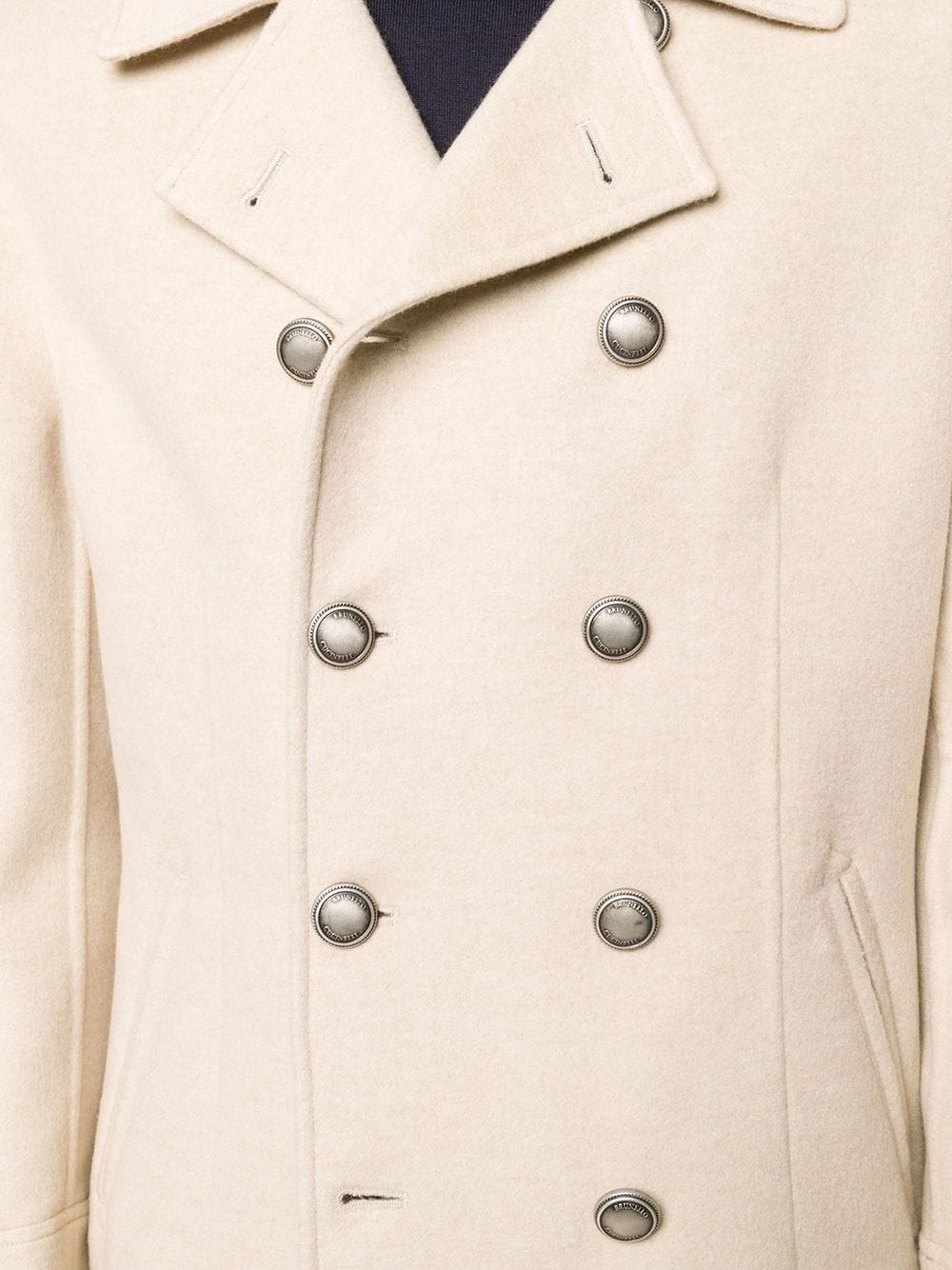 cashmere double-breasted coat - 5