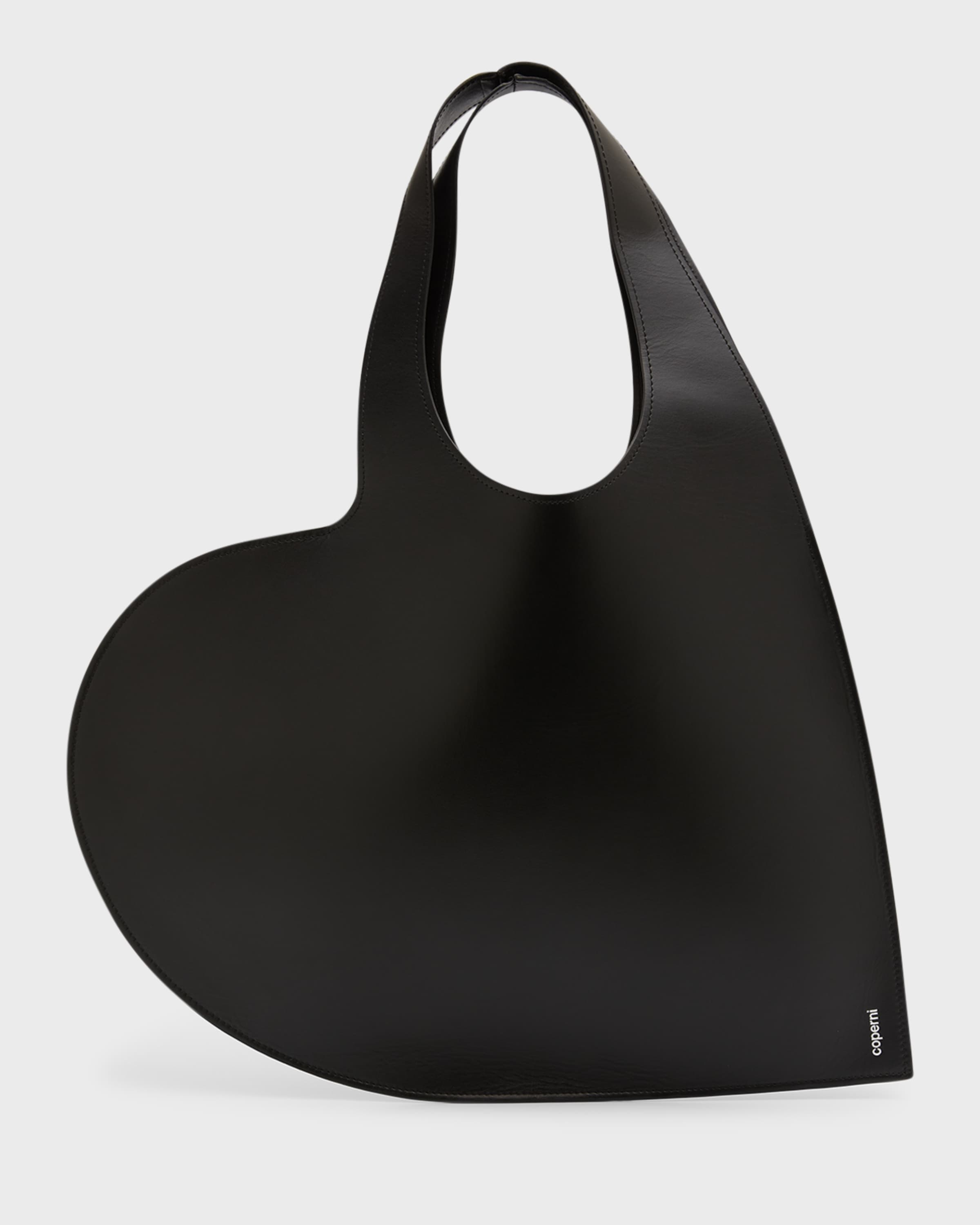 Heart Calf Leather Tote Bag - 1
