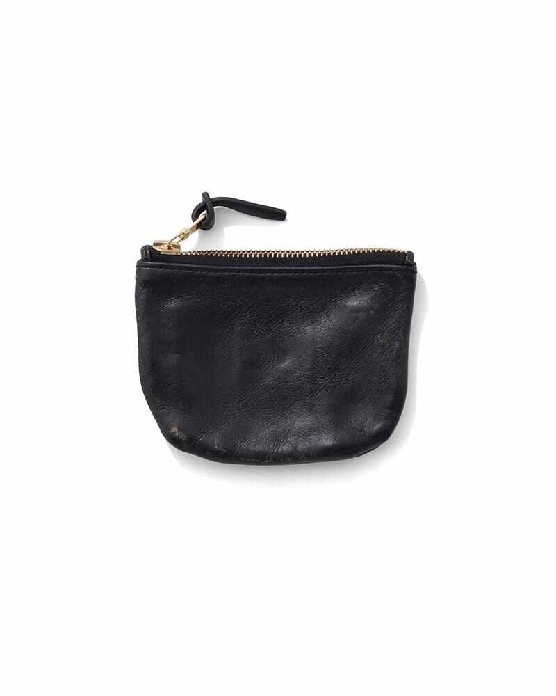 LEATHER WALLET DMGD BLACK - 1