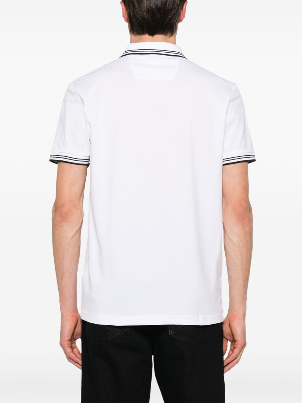 logo-print polo shirt - 4