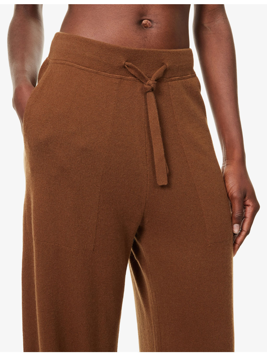 Suria Wide-Leg Cashmere Trousers - 5