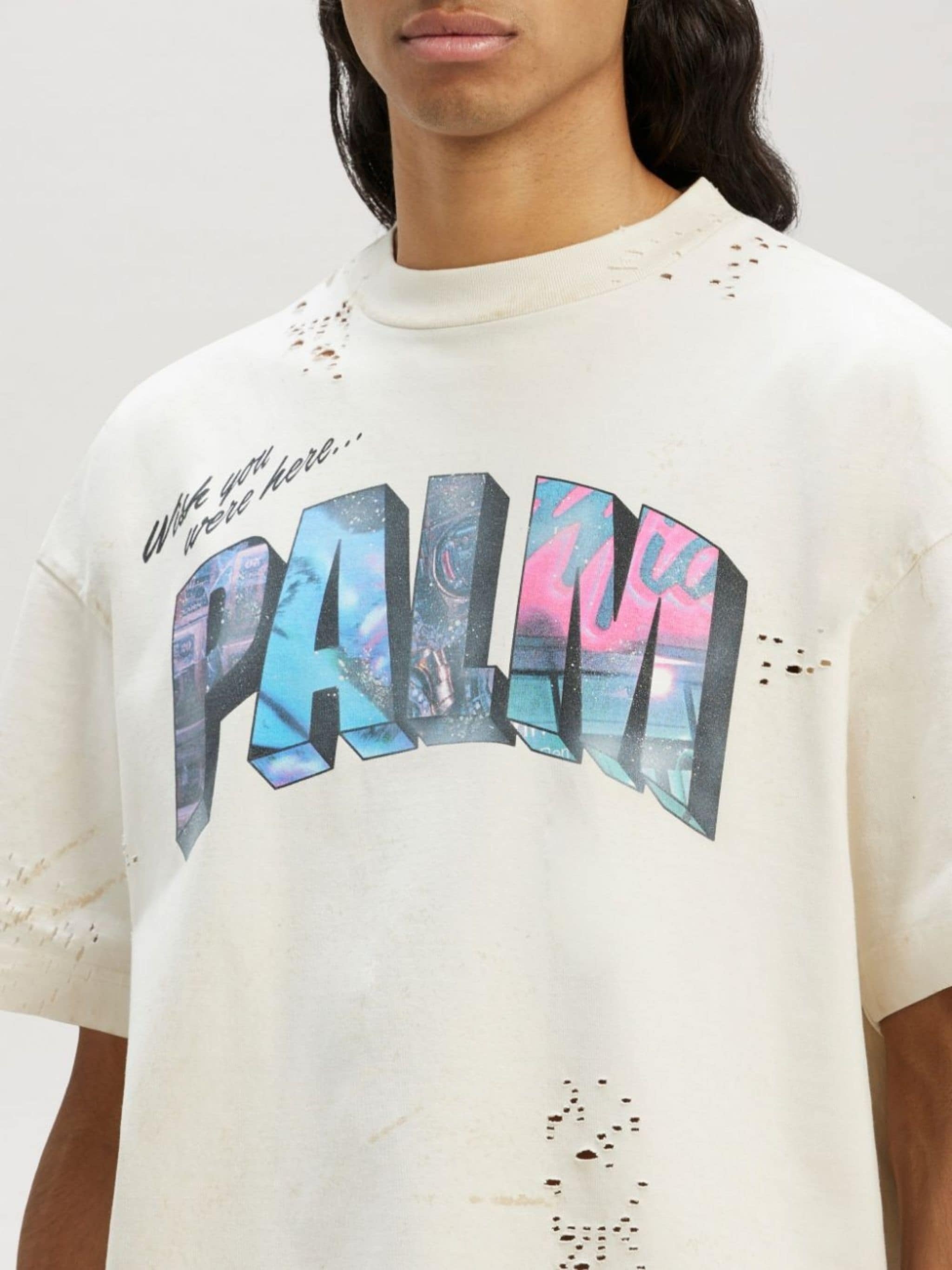 Palm Sign print T-shirt - 6