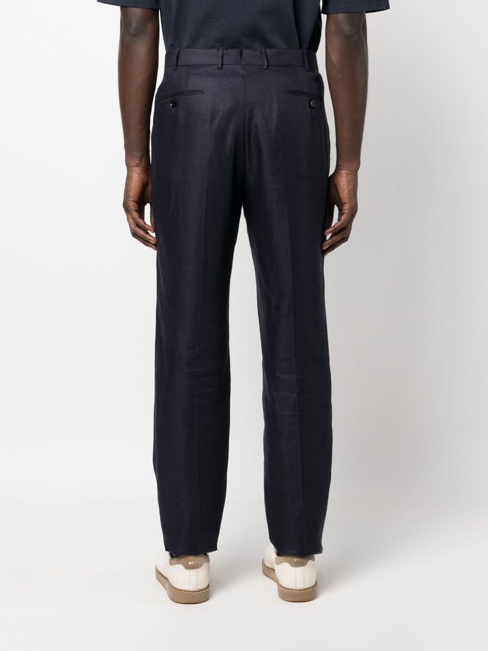 mid-rise straight-leg trousers - 4