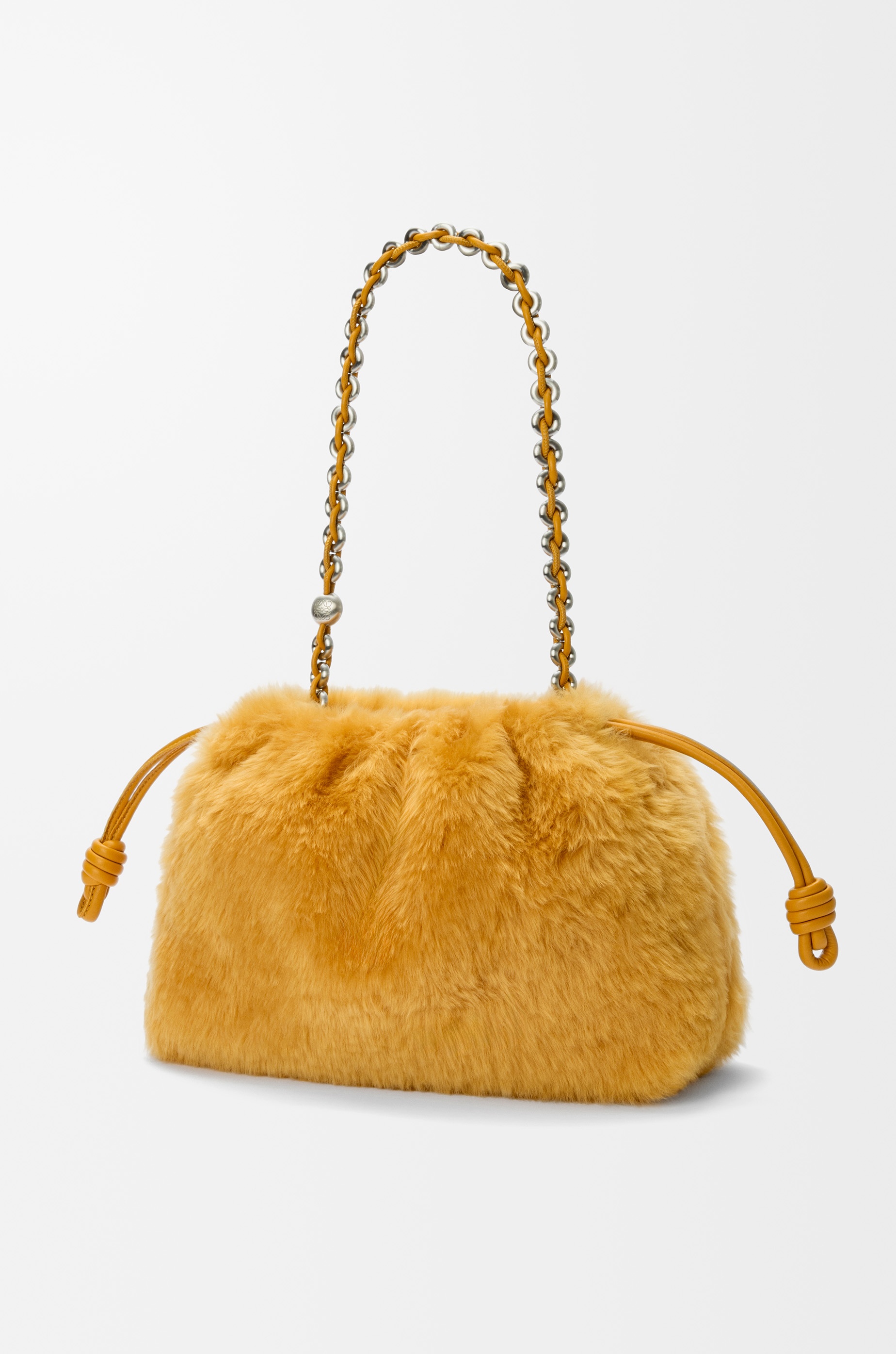 Medium Flamenco purse in shearling - 3