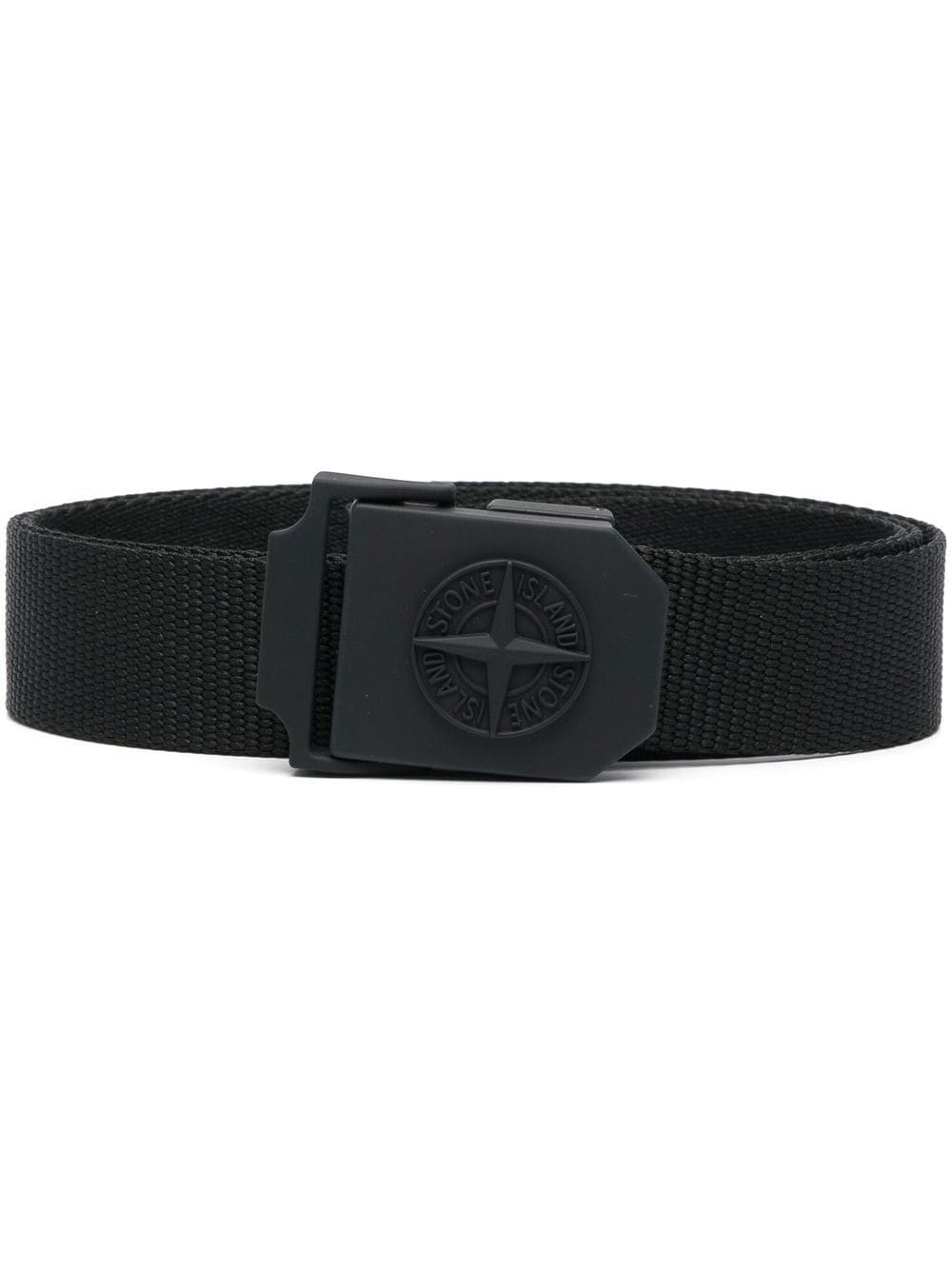 logo-buckle belt - 1