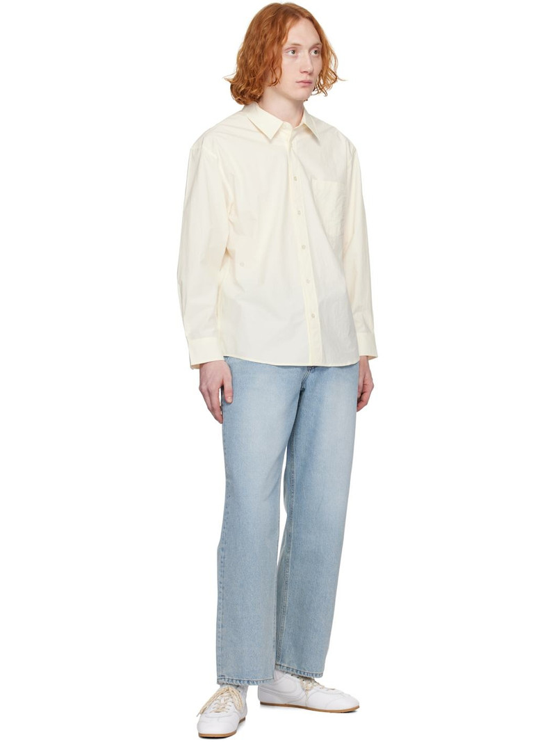 Dunst Off-White Paperly Cotton Oversized Shirt outlook