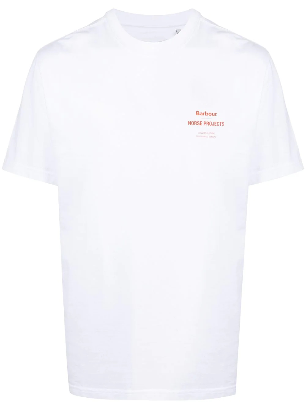 short-sleeved logo print T-shirt - 1