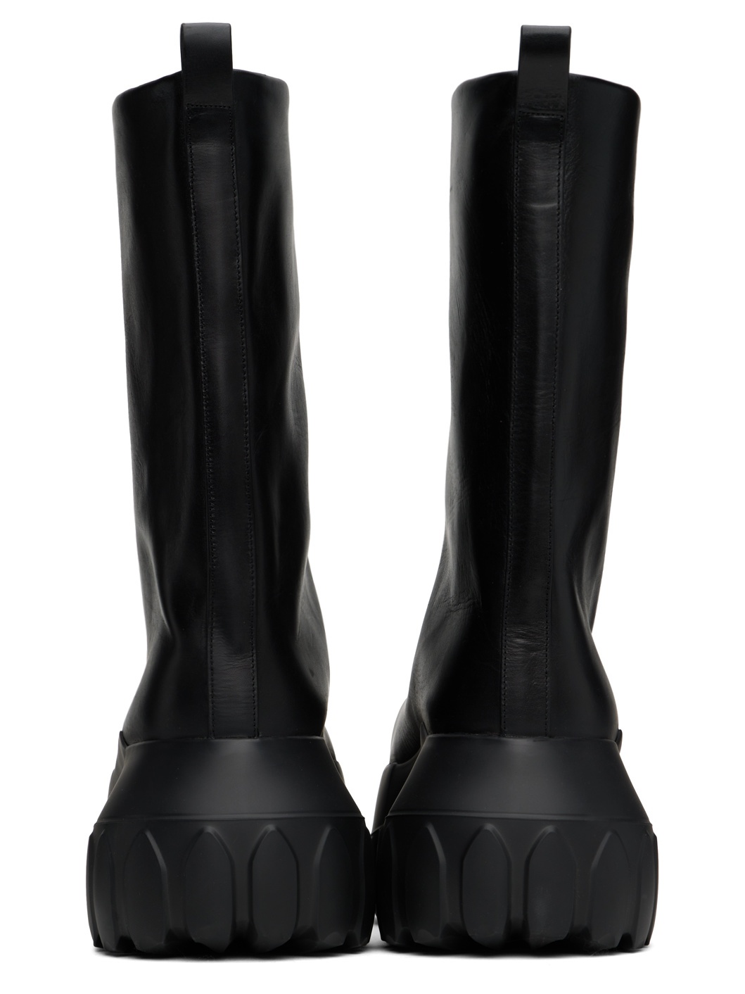 Rick Owens Black Porterville Flared Mega Tractor Boots